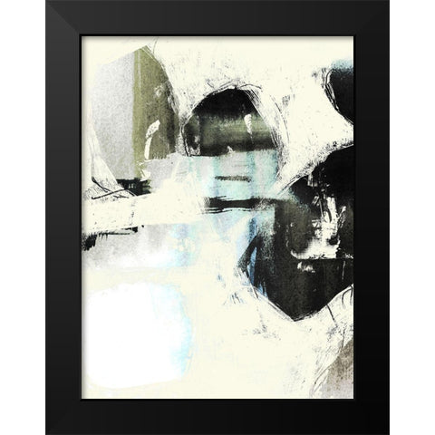 Obsured Offset II Black Modern Wood Framed Art Print by Goldberger, Jennifer