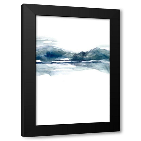 Stark Horizon II Black Modern Wood Framed Art Print with Double Matting by Goldberger, Jennifer