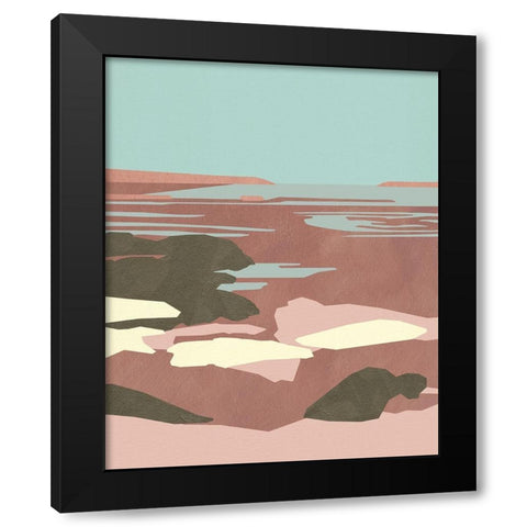 Saltwater Sea I Black Modern Wood Framed Art Print with Double Matting by Green, Jacob