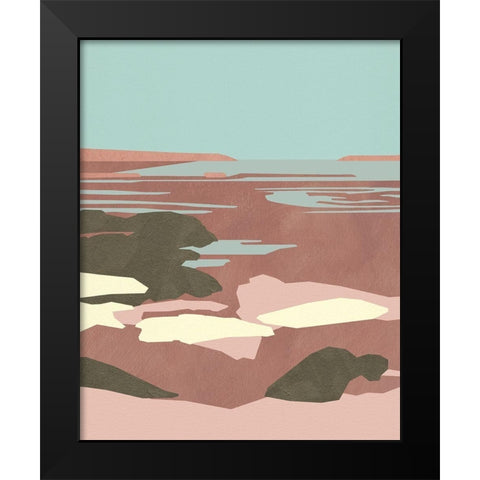 Saltwater Sea I Black Modern Wood Framed Art Print by Green, Jacob