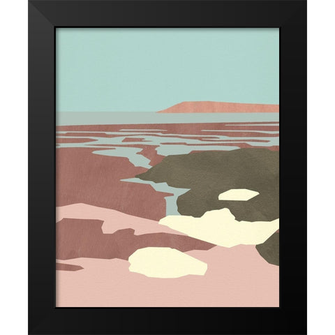 Saltwater Sea II Black Modern Wood Framed Art Print by Green, Jacob