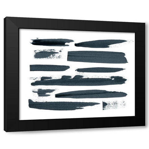 Scrape I Black Modern Wood Framed Art Print with Double Matting by Popp, Grace