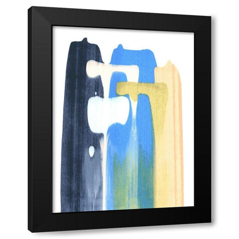 Landslide IV Black Modern Wood Framed Art Print with Double Matting by Caroline, Emma