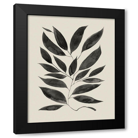 Branched Composition I Black Modern Wood Framed Art Print with Double Matting by Popp, Grace