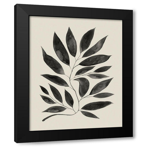 Branched Composition II Black Modern Wood Framed Art Print with Double Matting by Popp, Grace