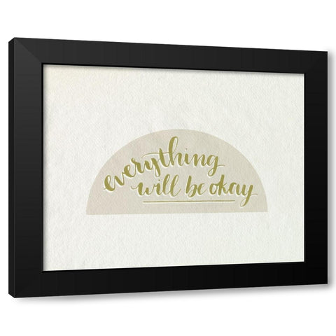 Daily Reminders I Black Modern Wood Framed Art Print with Double Matting by Popp, Grace