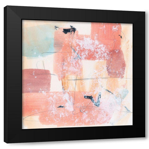 Warm Underneath II Black Modern Wood Framed Art Print with Double Matting by Wang, Melissa