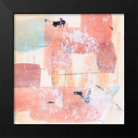 Warm Underneath II Black Modern Wood Framed Art Print by Wang, Melissa