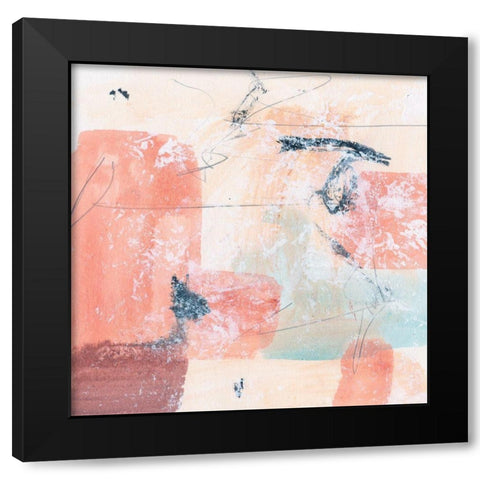 Warm Underneath III Black Modern Wood Framed Art Print with Double Matting by Wang, Melissa