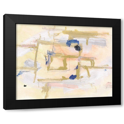 Sunrise City II Black Modern Wood Framed Art Print with Double Matting by Wang, Melissa