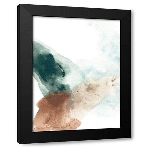 Liquid Rhythm I Black Modern Wood Framed Art Print by Vess, June Erica
