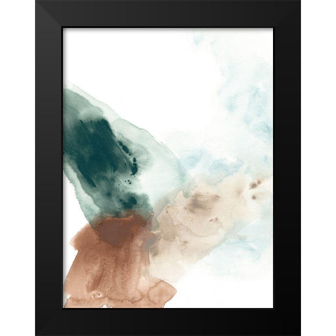 Liquid Rhythm I Black Modern Wood Framed Art Print by Vess, June Erica