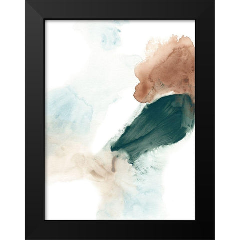 Liquid Rhythm II Black Modern Wood Framed Art Print by Vess, June Erica