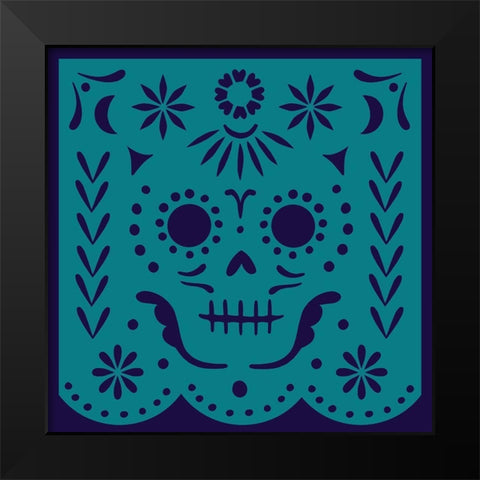 Calaveras IV Black Modern Wood Framed Art Print by Barnes, Victoria