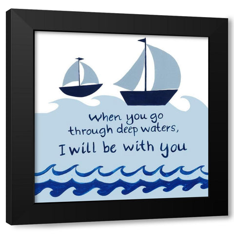 Nautical Explorer II Black Modern Wood Framed Art Print by Moore, Regina