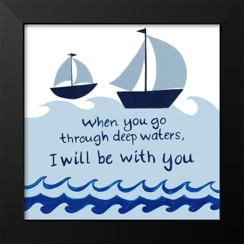 Nautical Explorer II Black Modern Wood Framed Art Print by Moore, Regina