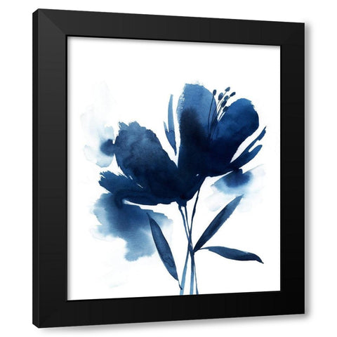 Blazing Bloom I Black Modern Wood Framed Art Print with Double Matting by Popp, Grace