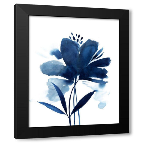 Blazing Bloom II Black Modern Wood Framed Art Print with Double Matting by Popp, Grace