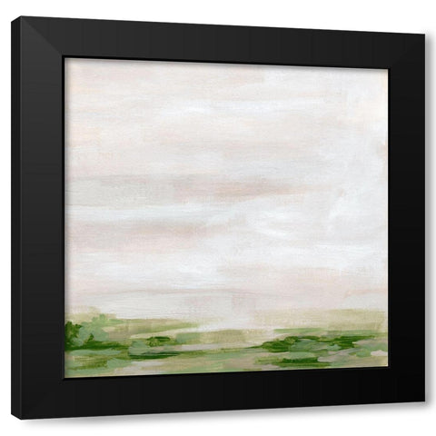 Marsh Horizon I Black Modern Wood Framed Art Print with Double Matting by Vess, June Erica
