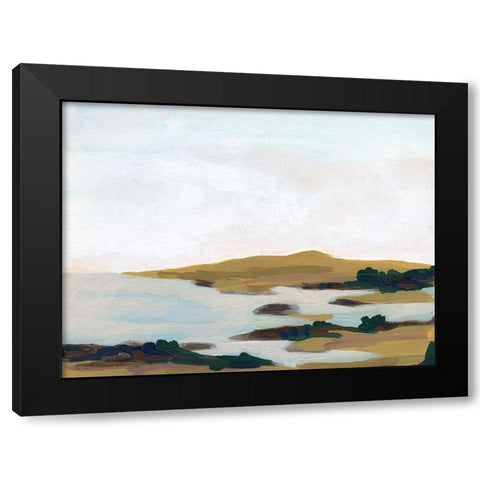 Wooded Inlet II Black Modern Wood Framed Art Print with Double Matting by Vess, June Erica