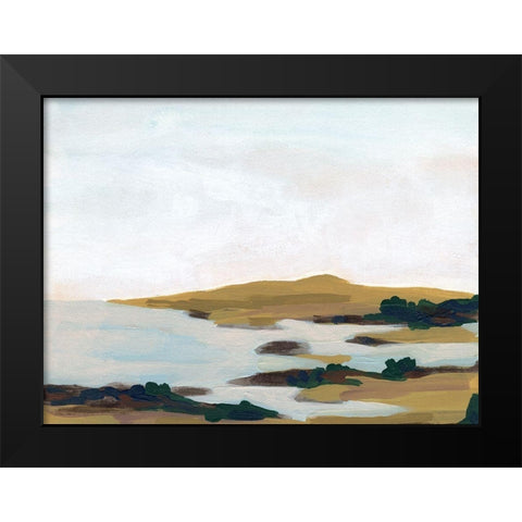 Wooded Inlet II Black Modern Wood Framed Art Print by Vess, June Erica