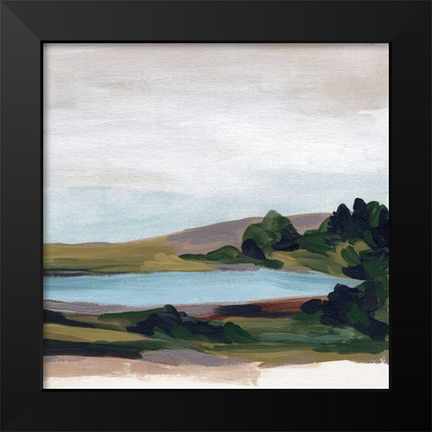 Timberline Gesture I Black Modern Wood Framed Art Print by Vess, June Erica