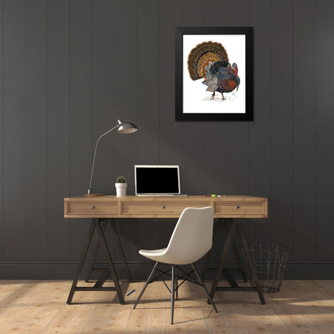 Turkey Study I Black Modern Wood Framed Art Print by Wang, Melissa