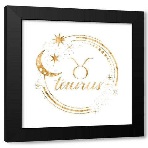 Gilded Astrology II Black Modern Wood Framed Art Print with Double Matting by Popp, Grace