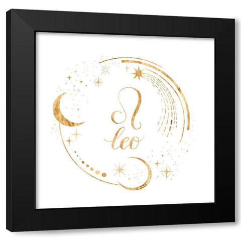 Gilded Astrology V Black Modern Wood Framed Art Print with Double Matting by Popp, Grace