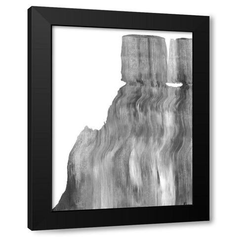 Static I Black Modern Wood Framed Art Print by Caroline, Emma