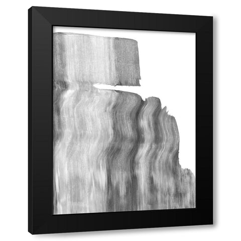 Static II Black Modern Wood Framed Art Print by Caroline, Emma