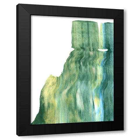 Static III Black Modern Wood Framed Art Print with Double Matting by Caroline, Emma