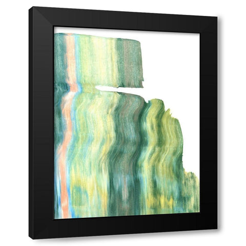Static IV Black Modern Wood Framed Art Print by Caroline, Emma