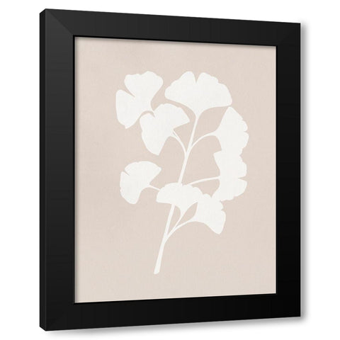 Ginkgo Branch I Black Modern Wood Framed Art Print by Caroline, Emma