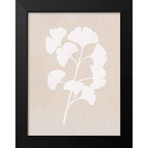 Ginkgo Branch I Black Modern Wood Framed Art Print by Caroline, Emma
