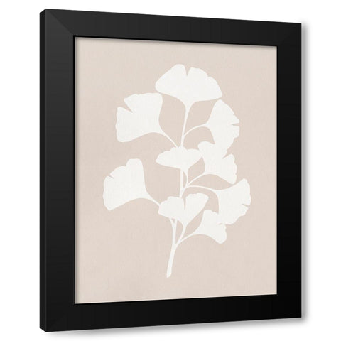 Ginkgo Branch II Black Modern Wood Framed Art Print by Caroline, Emma