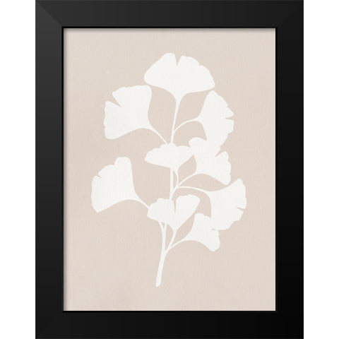 Ginkgo Branch II Black Modern Wood Framed Art Print by Caroline, Emma