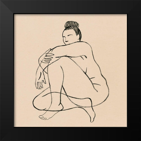 Femme Figure II Black Modern Wood Framed Art Print by Popp, Grace