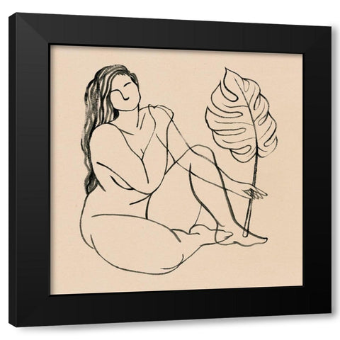 Femme Figure III Black Modern Wood Framed Art Print with Double Matting by Popp, Grace