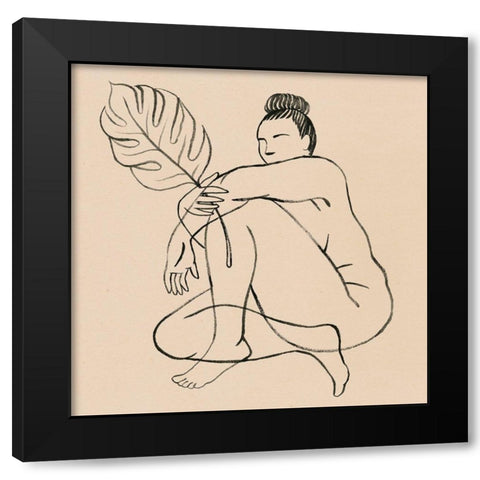 Femme Figure IV Black Modern Wood Framed Art Print with Double Matting by Popp, Grace