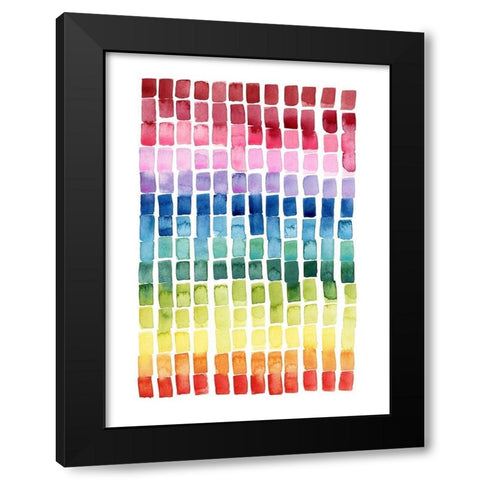 Under the Rainbow I Black Modern Wood Framed Art Print with Double Matting by Popp, Grace