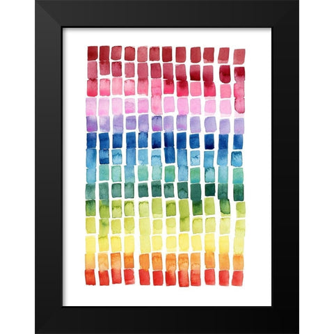 Under the Rainbow I Black Modern Wood Framed Art Print by Popp, Grace