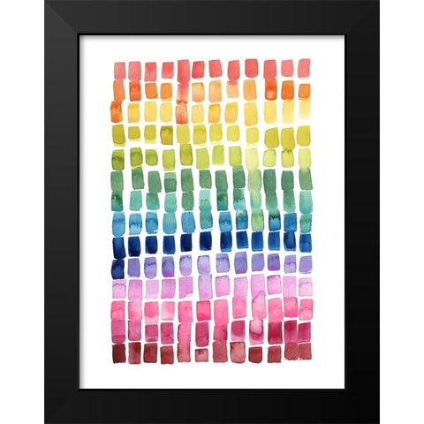 Under the Rainbow II Black Modern Wood Framed Art Print by Popp, Grace