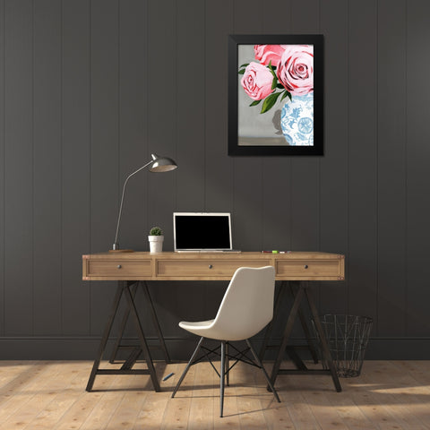 Autumnal Roses I Black Modern Wood Framed Art Print by Popp, Grace