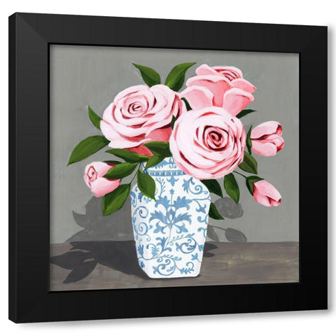 Autumnal Roses IV Black Modern Wood Framed Art Print with Double Matting by Popp, Grace