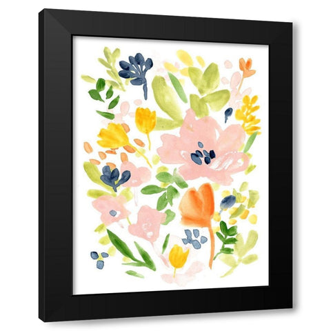 Meadow Potpourri II Black Modern Wood Framed Art Print by Vess, June Erica