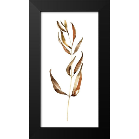 Autumn Stem II Black Modern Wood Framed Art Print by Goldberger, Jennifer