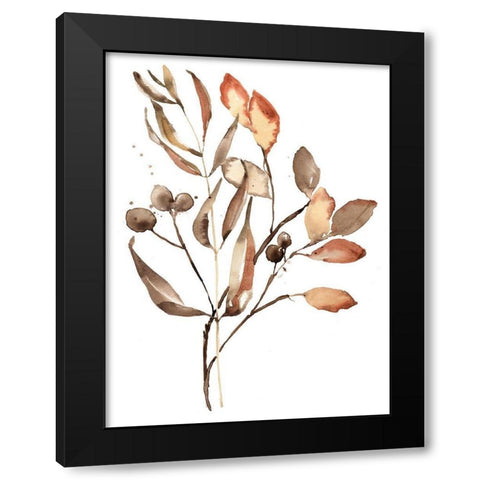 Autumns Bundle I Black Modern Wood Framed Art Print with Double Matting by Goldberger, Jennifer