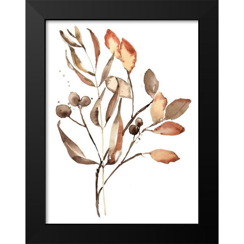 Autumns Bundle I Black Modern Wood Framed Art Print by Goldberger, Jennifer