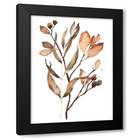 Autumns Bundle II Black Modern Wood Framed Art Print with Double Matting by Goldberger, Jennifer